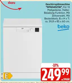 Marktkauf Beko geschirrspülmaschine dfn04321w Angebot