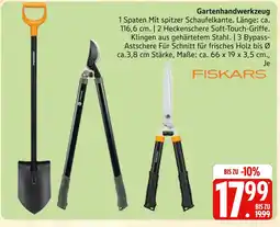 Marktkauf Fiskars spaten mit spitzer schaufelkante Angebot