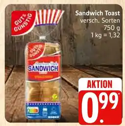 Marktkauf Gut & günstig sandwich toast Angebot