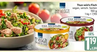 Marktkauf Edeka my veggie thun-wie'n-fisch Angebot