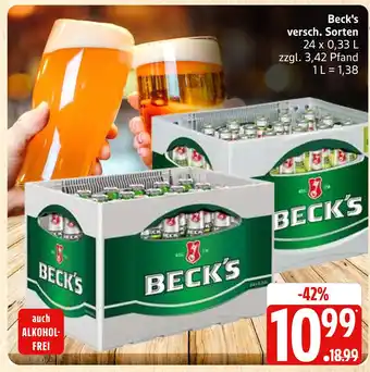 Marktkauf Beck's versch. sorten Angebot