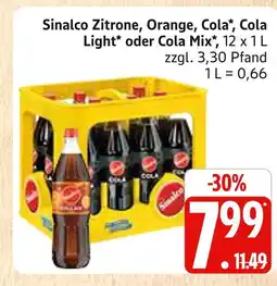 Marktkauf Sinalco zitrone Angebot