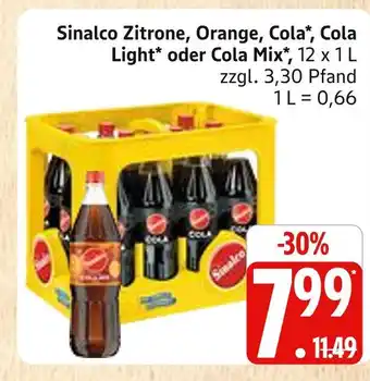 Marktkauf Sinalco zitrone Angebot