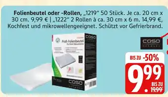 Marktkauf Caso folienbeutel Angebot
