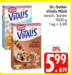 Marktkauf Dr. oetker vitalis müsli schoko Angebot