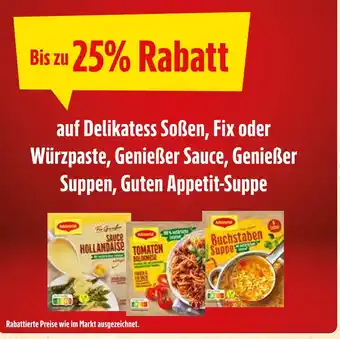 Marktkauf Maggi bis zu 25% rabatt Angebot