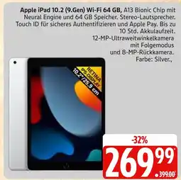 Marktkauf Apple ipad 10.2 (9.gen) wi-fi 64 gb Angebot