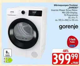 Marktkauf Gorenje wärmepumpen-trockner dhne83 Angebot
