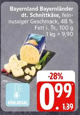 Edeka Bayernland bayerländer dt. schnittkäse Angebot