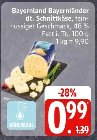 Edeka Bayernland bayerländer dt. schnittkäse Angebot