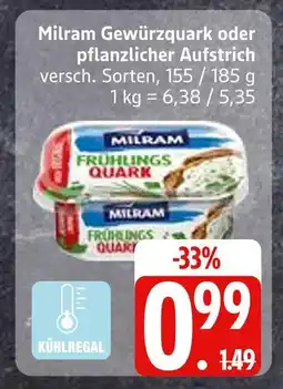Edeka Milram gewürzquark Angebot