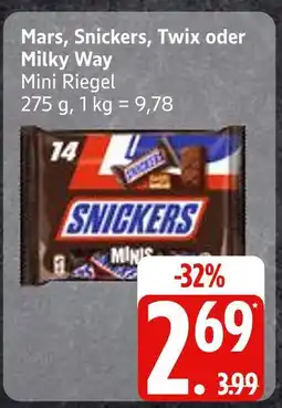 Edeka Mars mini riegel Angebot
