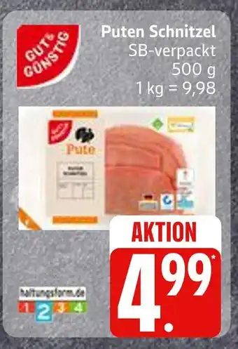 Edeka Gut & günstig puten schnitzel Angebot