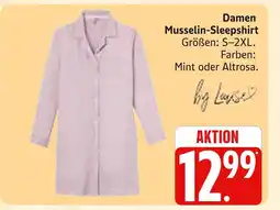 Marktkauf By luise damen musselin-sleepshirt Angebot