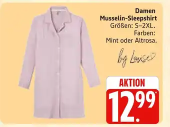 Marktkauf By luise damen musselin-sleepshirt Angebot
