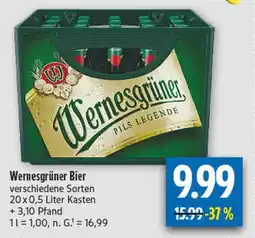 diska Wernesgrüner bier Angebot