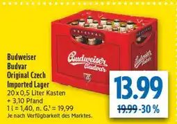 diska Budweiser budvar original czech imported lager Angebot