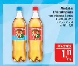 Marktkauf Almdudler zuckerfrei Angebot