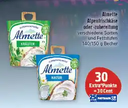 Marktkauf Almette alpenfrischkäse oder -zubereitung Angebot