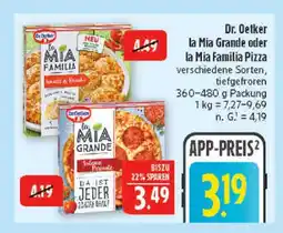 Marktkauf Dr. oetker la mia familia pizza Angebot