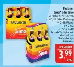Marktkauf Paulaner spezi Angebot