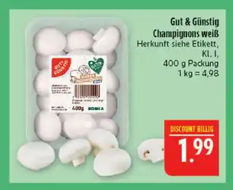 Marktkauf Gut & günstig champignons weiß Angebot