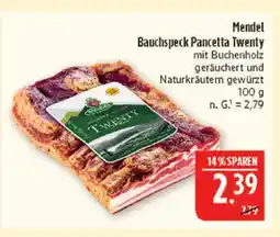 Marktkauf Mendel bauchspeck pancetta twenty Angebot