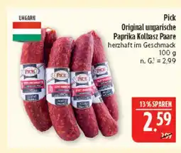 Marktkauf Pick original ungarische paprika kolbasz paare Angebot