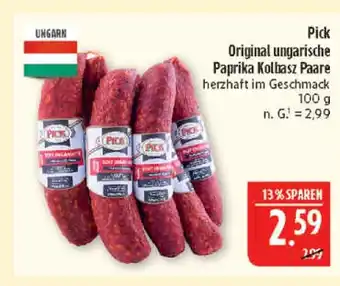 Marktkauf Pick original ungarische paprika kolbasz paare Angebot