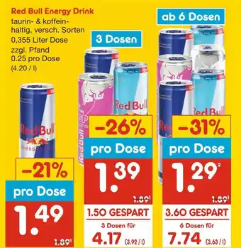 Netto Marken-Discount Red bull energy drink Angebot