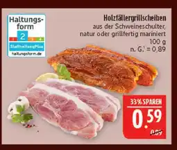 Marktkauf Holzfällergrillscheiben natur Angebot