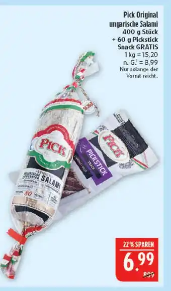 Marktkauf Pick original ungarische salami Angebot