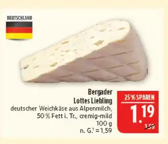 Marktkauf Bergader lottes liebling Angebot