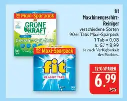 Marktkauf Grüne kraft geschirrspül-tabs maxi-sparpack Angebot