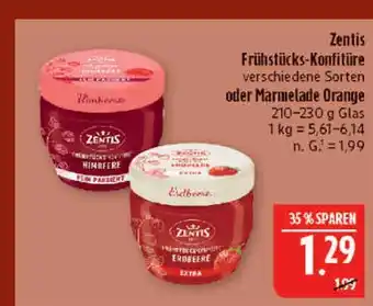 Marktkauf Zentis frühstücks-konfitüre himbeere Angebot