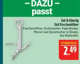 Marktkauf Gut & günstig 5in1 flaschenöffner Angebot