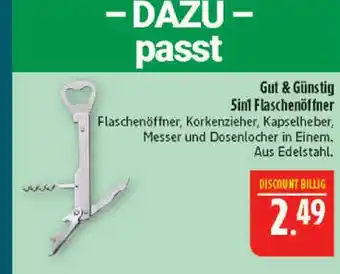 Marktkauf Gut & günstig 5in1 flaschenöffner Angebot