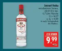 Marktkauf Smirnoff vodka Angebot