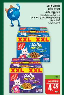 Marktkauf Gut & günstig hello my cat zarte häppchen Angebot