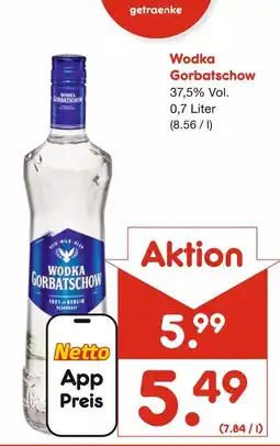 Netto Marken-Discount Wodka gorbatschow wodka gorbatschow Angebot