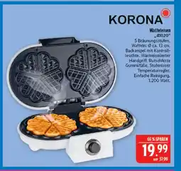 Marktkauf Korona waffeleisen 41020 Angebot