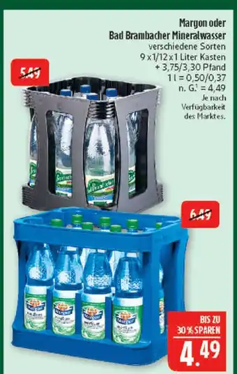 Marktkauf Margon mineralwasser Angebot
