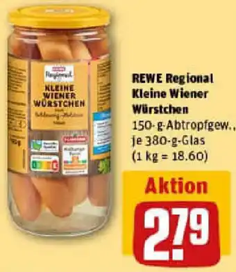 REWE REWE Regional Kleine Wiener Würstchen Angebot