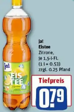 REWE ja! Eistee Angebot