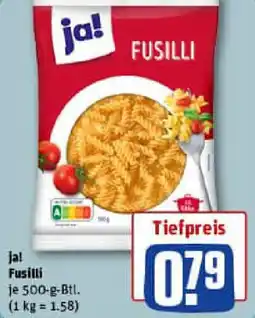 REWE ja! Fusilli Angebot