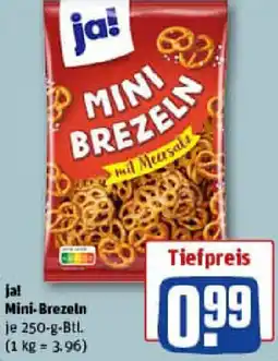 REWE ja! Mini-Brezeln Angebot