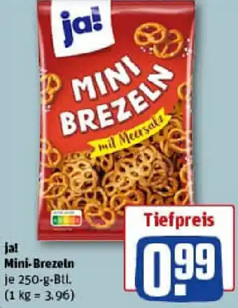 REWE ja! Mini-Brezeln Angebot