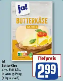REWE ja! Butterkäse Angebot