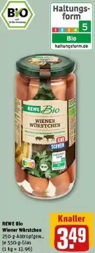 REWE REWE BIO Wiener Würstchen Angebot