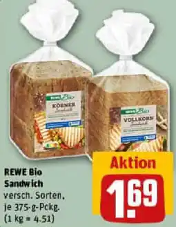REWE REWE Bio Sandwich Angebot